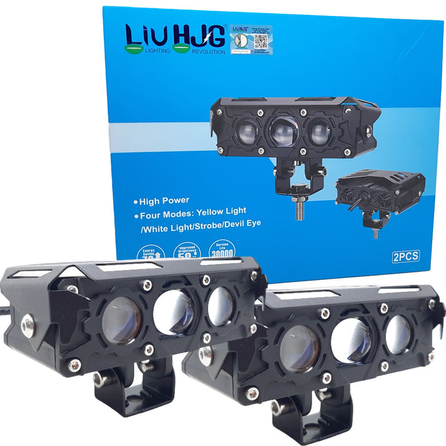 liu hjg future eye 3 led, led fog light for car, yellow/white fog light, high power fog light, hjg future led fog light, original liu hjg  lights