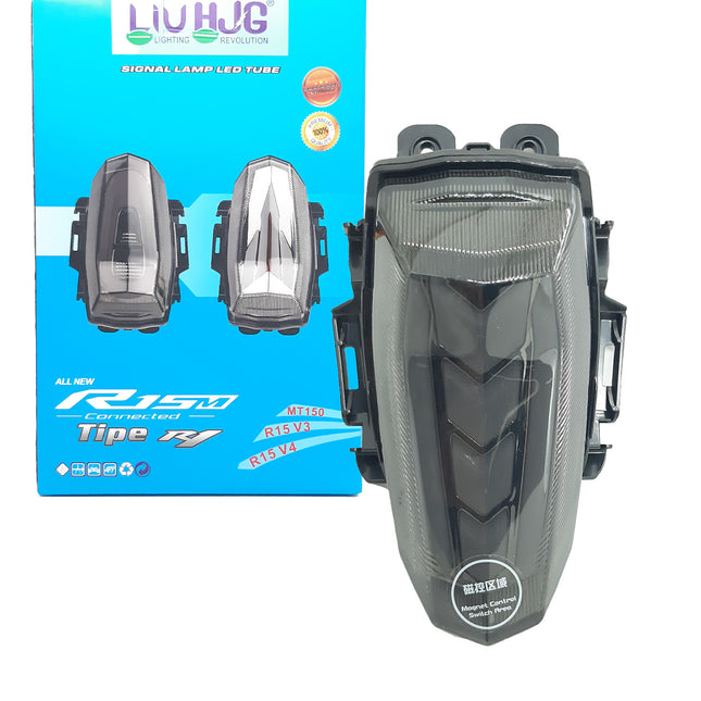 Bike LED Tail Light with Multi-Color Mode and Yellow Left/Right Indicator