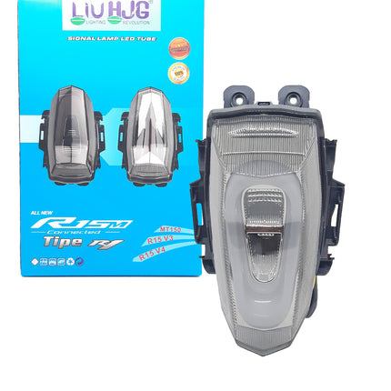 Red LED Bike Tail Light with Yellow Turn Signal Indicators