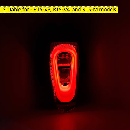 Red LED Bike Tail Light with Yellow Turn Signal Indicators